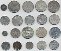 20 Monete mondiali, quasi tutte ... 