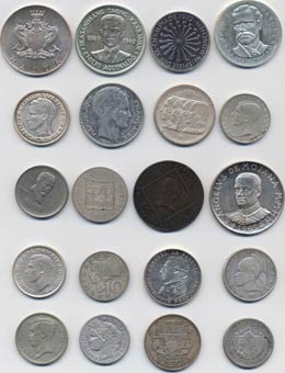 20 Monete mondiali, quasi tutte ... 