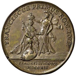 AUSTRIA Medaglia 1745 per ... 