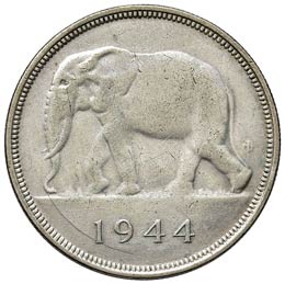 CONGO BELGA 50 Franchi 1944 - KM ... 
