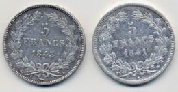 FRANCIA 5 Franchi 1841 W, 1843 A - ... 