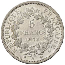 FRANCIA 5 Franchi 1873 A - Gad. ... 