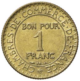 FRANCIA Franco 1921 - Gad. 468 CU