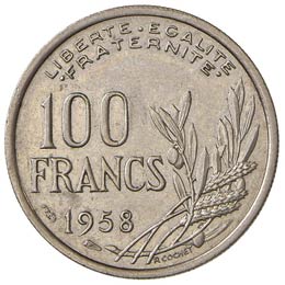 FRANCIA 100 Franchi 1958 - Gad. ... 