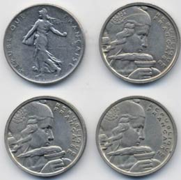FRANCIA 100 Franchi 1954, 1954 B, ... 