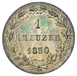 GERMANIA Francoforte Kreuzer 1850 ... 
