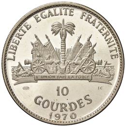 HAITI 10 Gourdes 1970 - AG (g ... 