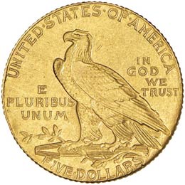 USA 5 Dollari 1909 - AU (g 8,28) ... 