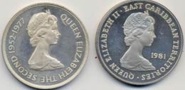 Lotto di 2 monete: Guersney, East ... 