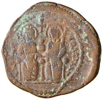 Giustino II (565-578) Mezzo follis ... 