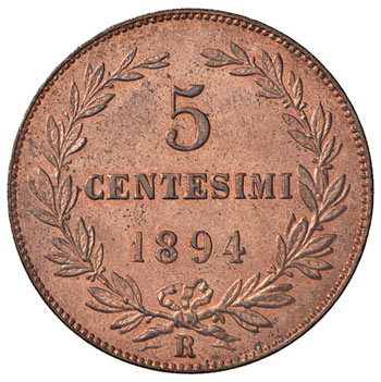 SAN MARINO 5 Centesimi 1894 - Pag. ... 