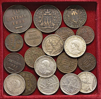 Lotto di 19 monete di San Marino ... 