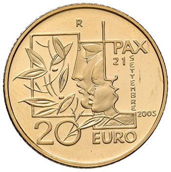SAN MARINO 20 Euro 2005 - AU (g ... 