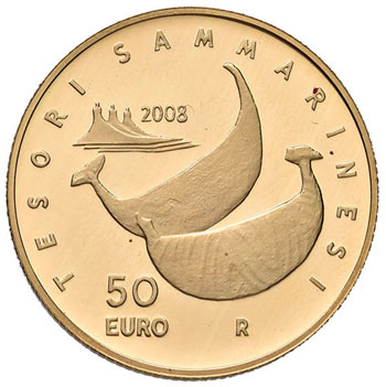 SAN MARINO 50 Euro 2008 - AU (g ... 