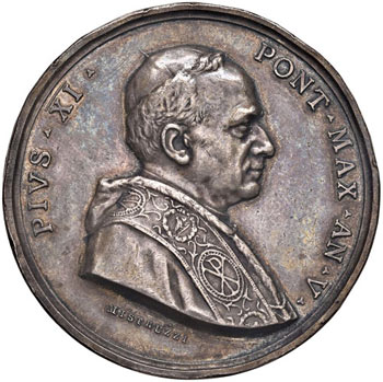 Pio XI (1922-1939) Medaglia A. V - ... 