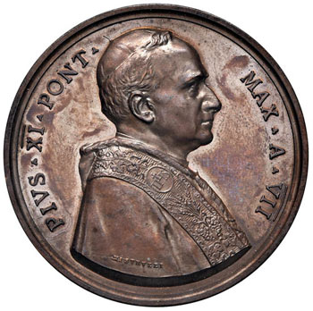 Pio XI (1922-1939) Medaglia A. VII ... 
