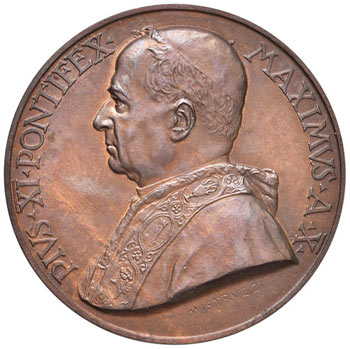Pio XI (1922-1939) Medaglia A. X - ... 
