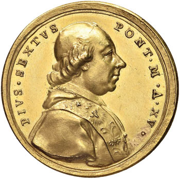 Pio VI (1774-1799) Medaglia A. XV ... 
