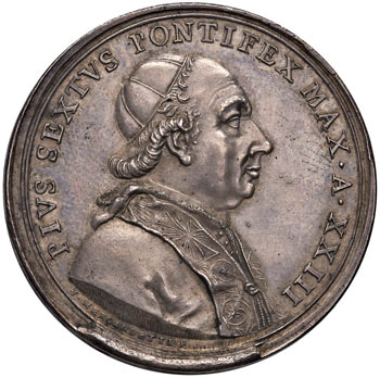 Pio VI (1774-1799) Medaglia A. ... 