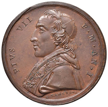Pio VII (1800-1823) Medaglia A. I ... 