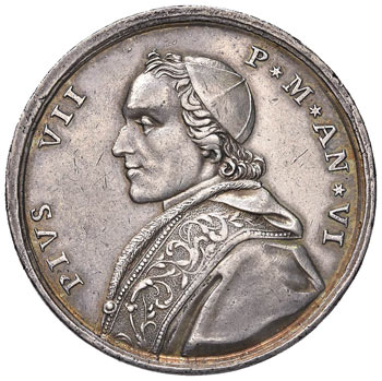 Pio VII (1800-1823) Medaglia A. VI ... 