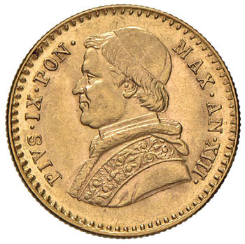 Pio IX (1846-1878) 2,50 Scudi 1858 ... 