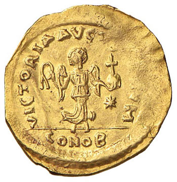 Giustiniano I (527-565) Tremisse - ... 