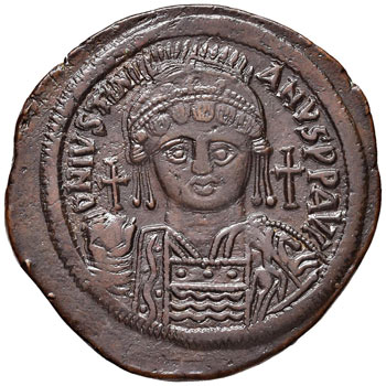Giustiniano I (527-565) Follis A. ... 