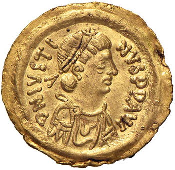 Giustino II (565-578) Tremisse ... 