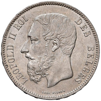 BELGIO Leopoldo II (1865-1909) 5 ... 