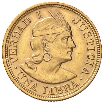 PERU Repubblica (1822-) Libra 1917 ... 
