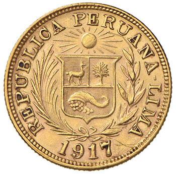 PERU Repubblica (1822-) Libra 1917 ... 