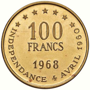 SENEGAL 100 Franchi 1968 - Fr. 1 ... 