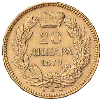 SERBIA Milan IV (1868-1882) 20 ... 