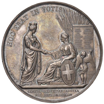 SVIZZERA Ginevra - Medaglia 1824 ... 