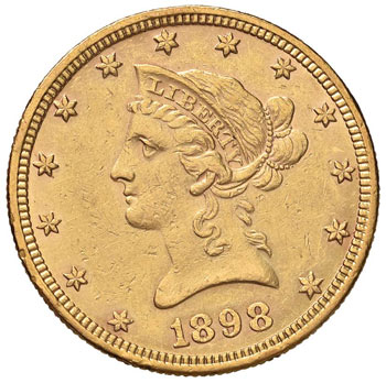 USA 10 Dollari 1898 - Fr. 158 AU ... 