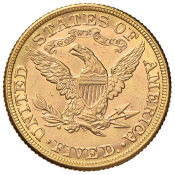 USA 5 Dollari 1881 - Fr. 158 AU (g ... 