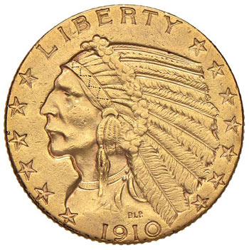USA 5 Dollari 1910 - Fr. 148 AU (g ... 