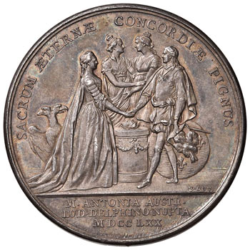 Francia - Medaglia 1770 Matrimonio ... 