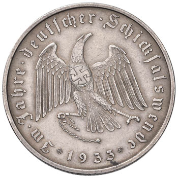 Germania Medaglia 1933 A ricordo ... 
