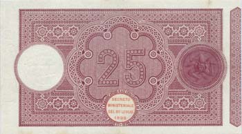 Banco di Sicilia - 25 Lire ... 