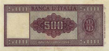 BANCA D’ITALIA - 500 Lire ... 