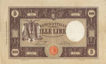 BANCA D’ITALIA - 1.000 Lire ... 