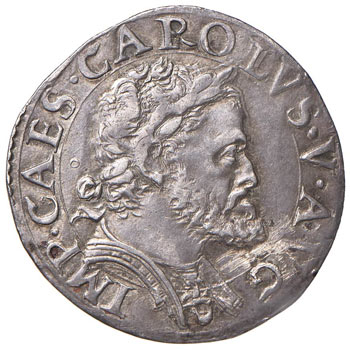 MILANO Carlo V  (1535-1556) Quarto ... 