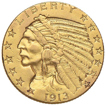 USA 5 Dollari 1913 - Fr. 148 AU (g ... 