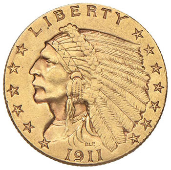 USA 2,50 Dollari 1911 - Fr. 120 AU ... 