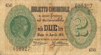 Consorziali - 2 Lire 30/04/1874 - ... 