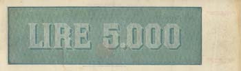 Banca d’Italia - 5.000 Lire ... 