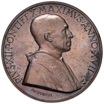 Pio XII (1939-1958) Medaglia A. ... 