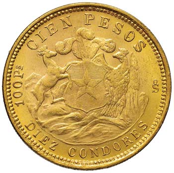 CILE  100 Pesos 1926 - Fr. 54 AU ... 